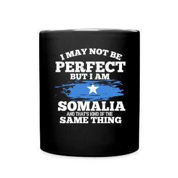 Somalia - Tasse einfarbig - Schwarz - Vorne