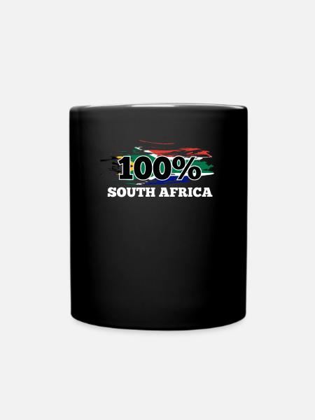 Südafrika - Tasse einfarbig - Schwarz