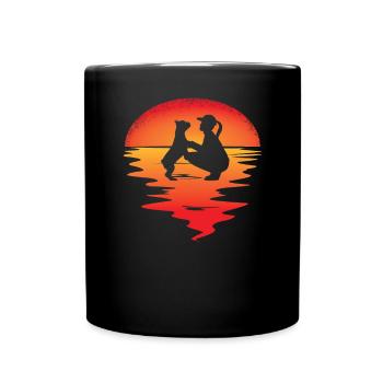 Dog Bulldog Dog Owner Gechenkidee - Full Colour Mug - black - Front