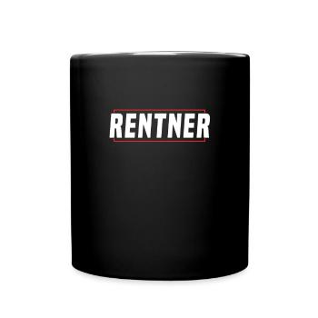 Rentner - Tasse einfarbig - Schwarz - Vorne