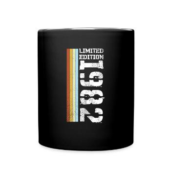 Limited Edition Retro 1982 - Tasse einfarbig - Schwarz - Vorne