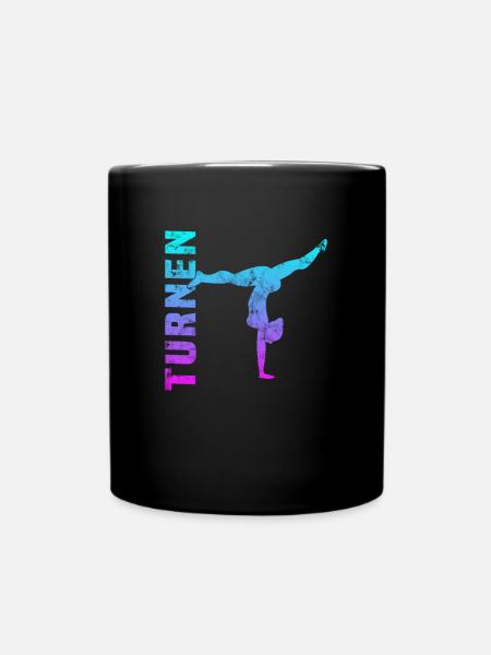 Turnen - Tasse einfarbig - Schwarz