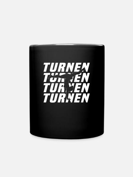 Turnen - Tasse einfarbig - Schwarz