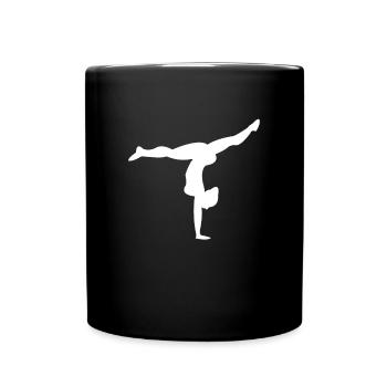 Turnen - Tasse einfarbig - Schwarz - Vorne
