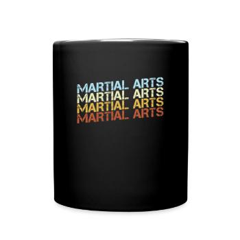 Martial Arts Retro - Full Colour Mug - black - Front