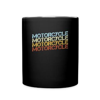 Moto Rétro - Mug uni - noir - Devant