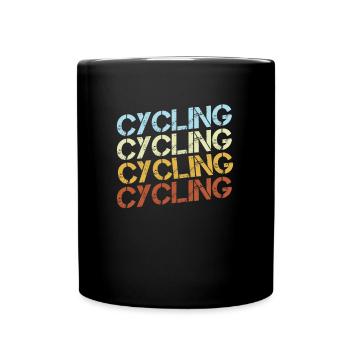 Vélo Rétro - Mug uni - noir - Devant