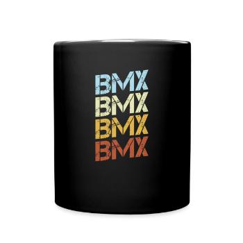 BMX Retro - Tasse einfarbig - Schwarz - Vorne