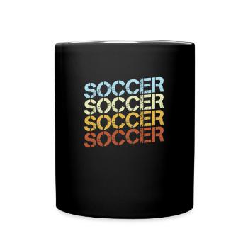 Football Rétro - Mug uni - noir - Devant