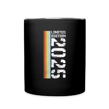 Limited Edition Retro 2025 - Tasse einfarbig - Schwarz - Vorne