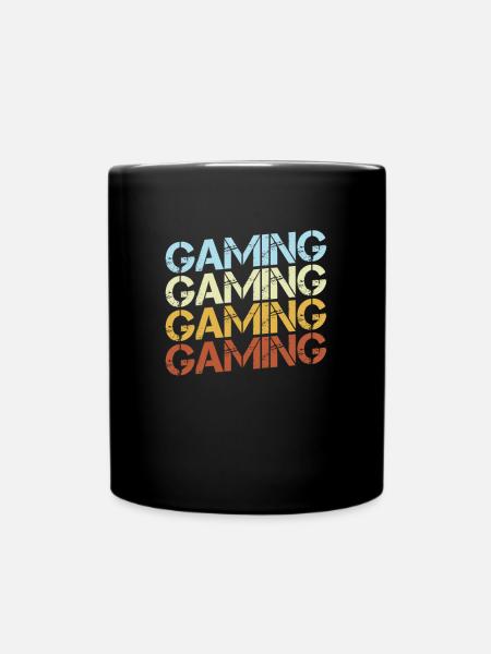 Gaming retro - Tasse einfarbig - Schwarz