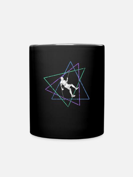 Klettern - Tasse einfarbig - Schwarz