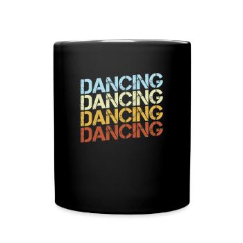 Danse Rétro - Mug uni - noir - Devant