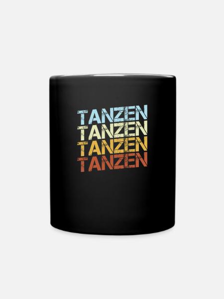 Tanzen Retro - Tasse einfarbig - Schwarz