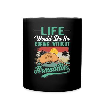 Armadillo Gift Armadillo - Full Colour Mug - black - Front