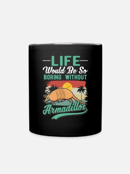 Armadillo Geschenk Gürteltier - Tasse einfarbig - Schwarz