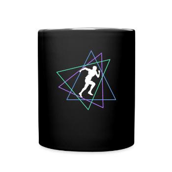 Joggen - Tasse einfarbig - Schwarz - Vorne