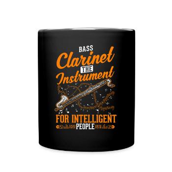 Clarinette basse cadeau Clarinettiste basse - Mug uni - noir - Devant
