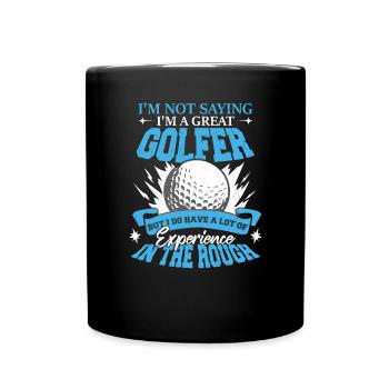 I'm A Great Golfer - Full Colour Mug - black - Front