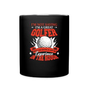 Je suis un grand golfeur - Mug uni - noir - Devant