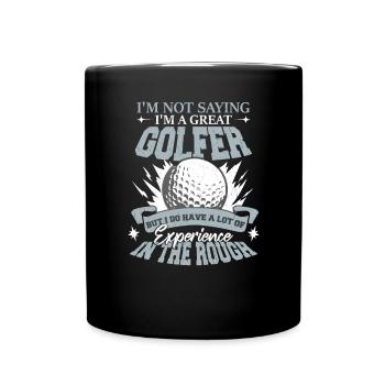 I'm A Great Golfer - Full Colour Mug - black - Front