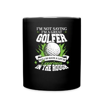 Je suis un grand golfeur - Mug uni - noir - Devant