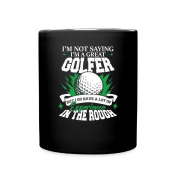 J’ai beaucoup d’expérience dans le golf rugueux - Mug uni - noir - Devant