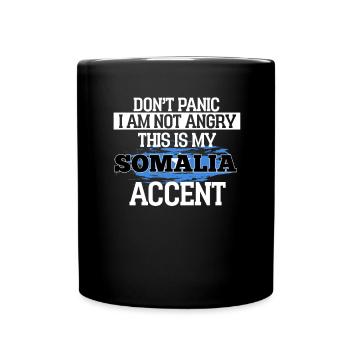 Somalia - Tasse einfarbig - Schwarz - Vorne