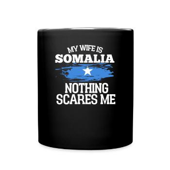 Somalia - Tasse einfarbig - Schwarz - Vorne