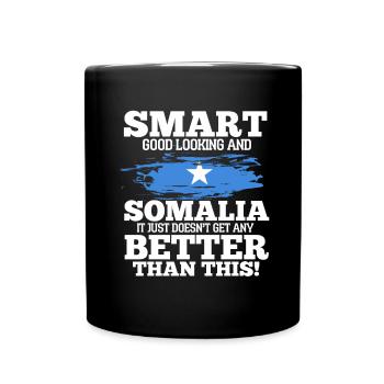 Somalia - Tasse einfarbig - Schwarz - Vorne