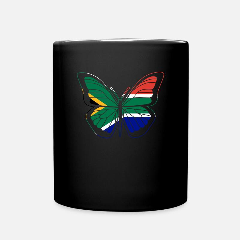 Südafrika - Tasse einfarbig - Schwarz