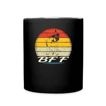 Chien Bulldog Dog Propriétaire Gechenkidee - Mug uni - noir - Devant