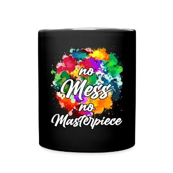 Peintre Toile Liquide Peinture Art Peinture - Mug uni - noir - Devant