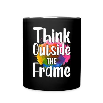 Peintre Toile Liquide Peinture Art Peinture - Mug uni - noir - Devant