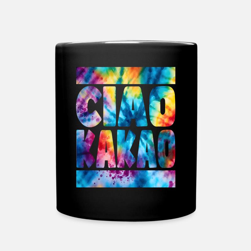 Ciao Kakao Hippie Batik - Tasse einfarbig - Schwarz