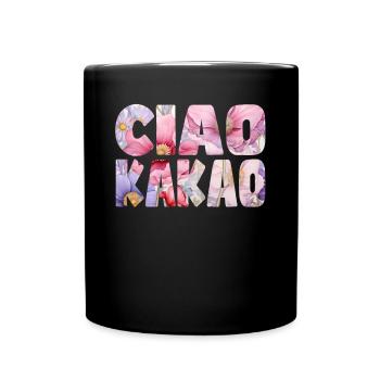 Ciao Cocoa Floral Pattern - Full Colour Mug - black - Front