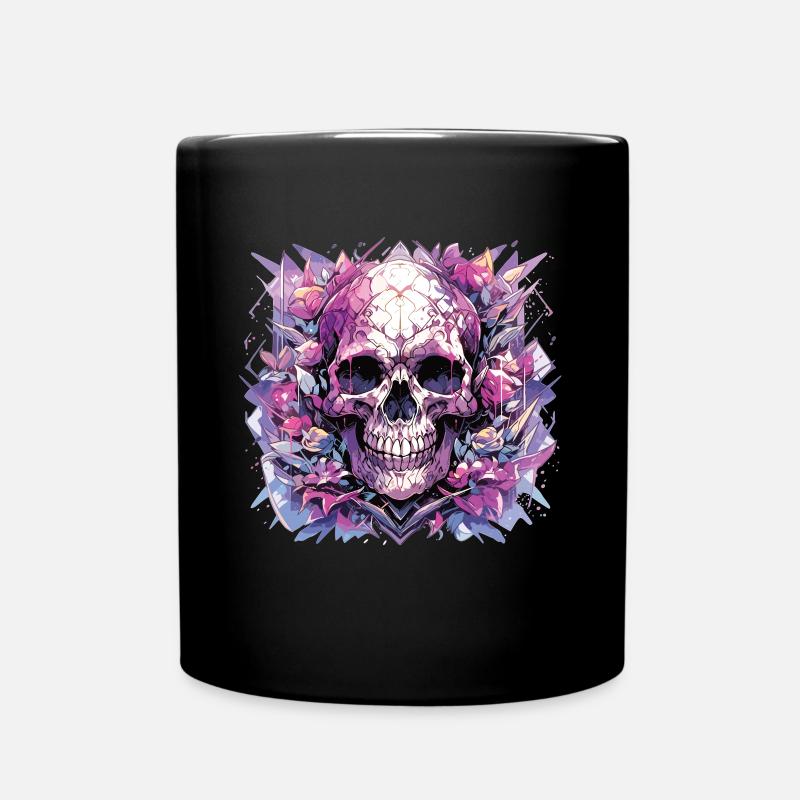 Totenkopf - Tasse einfarbig - Schwarz