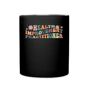 Praticien en amélioration de la santé Groovy - Mug uni - noir - Devant