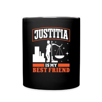 Lawyer Justitia My Best Friend Lawyer Lawyer - Full Colour Mug - black - Front