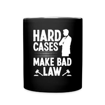 Les cas difficiles d’avocat font un mauvais avocat avocat - Mug uni - noir - Devant