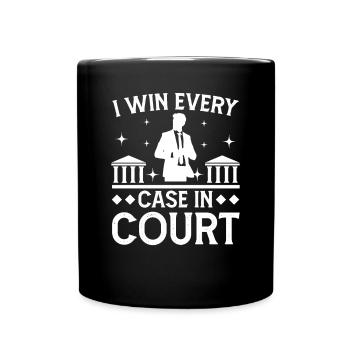Un avocat gagne chaque affaire devant les tribunaux Avocat Avocat - Mug uni - noir - Devant
