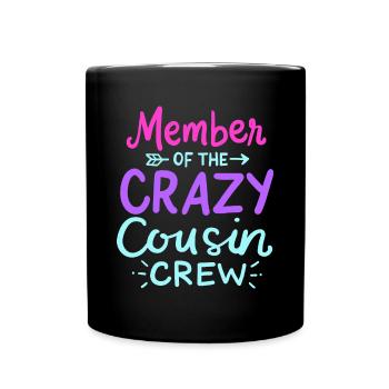 Cousin Crew - Tasse einfarbig - Schwarz - Vorne