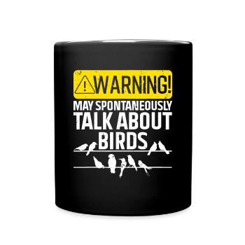 Funny Bird For Men Women Birding Bird Watcher - Full Colour Mug - black - Front