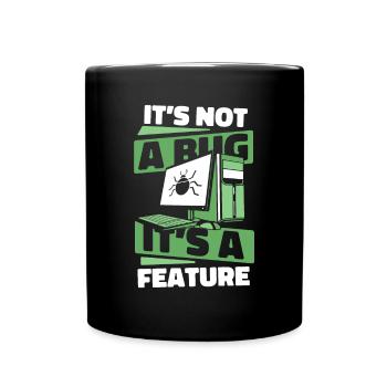 Ce n’est pas un bug, c’est un codeur développeur de fonctionnalités - Mug uni - noir - Devant