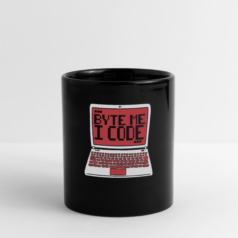 Byte Me I Code Developer Softwareentwickler Tasse einfarbig