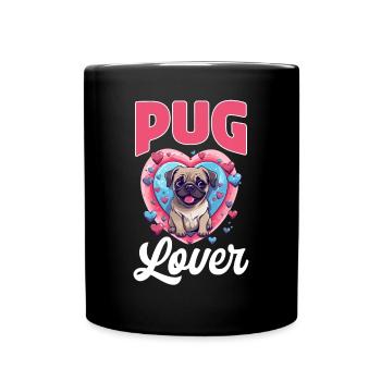 Pug Dog Breed Pet - Pug lover - Tasse einfarbig - Schwarz - Vorne