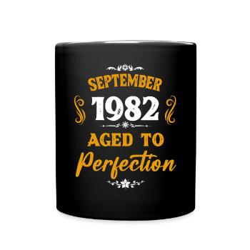 Septembre 1982 Cadeau d’anniversaire vintage - Mug uni - noir - Devant
