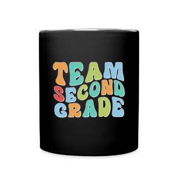 Zweite Klasse Rainbow Girls Jungen Lehrerteam 2. - Tasse einfarbig - Schwarz - Vorne