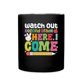 Zweite Klasse Rainbow Girls Jungen Lehrerteam 2. - Tasse einfarbig - Schwarz - Vorne
