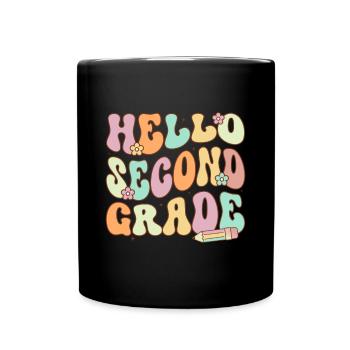 Zweite Klasse Rainbow Girls Jungen Lehrerteam 2. - Tasse einfarbig - Schwarz - Vorne